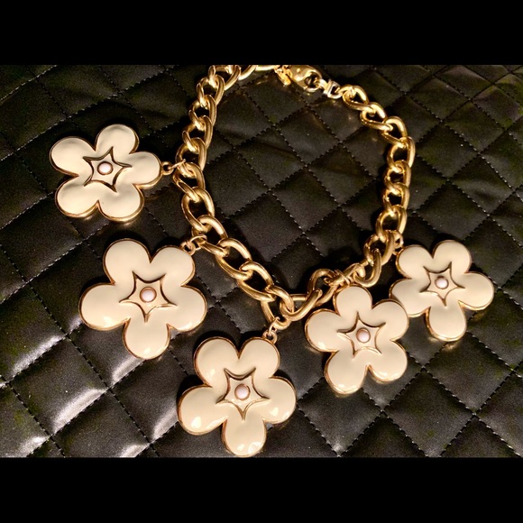 Escada Jewelry - Vintage Escada Enamel flowers Necklace